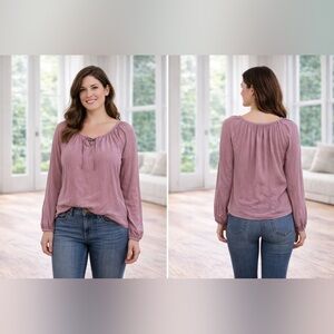 Sanctuary Light Purple Long Sleeve Blouse NWT size XL